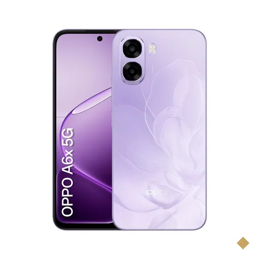 Celular OPPO A6X 5G Violeta, 256GB, 4GB RAM e Câmera Dupla de 50MP + 2MP