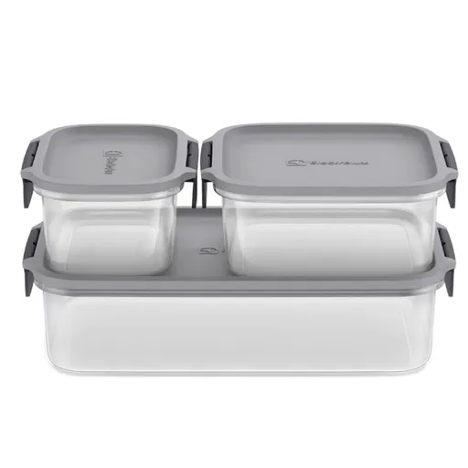 Conjunto de Potes Herméticos de Plástico Electrolux com 3 Unidades…
