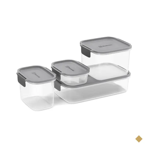 Conjunto de Potes Herméticos Electrolux de Plástico Empilháveis Modulares…