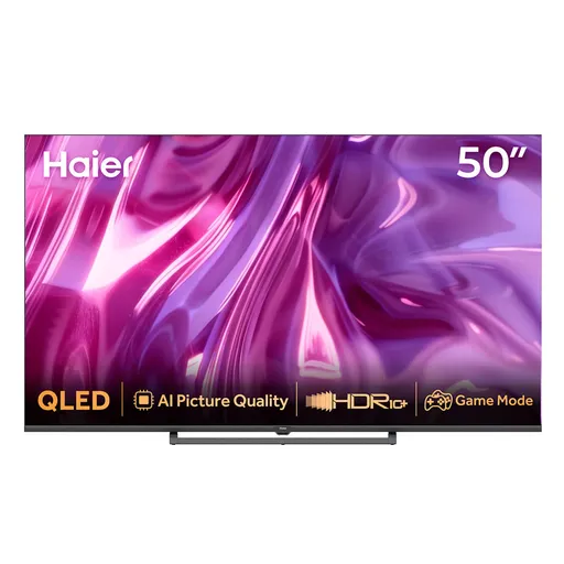 Smart TV 4K Haier QLED 50” Polegadas com 120Hz, Google TV e Wi-Fi