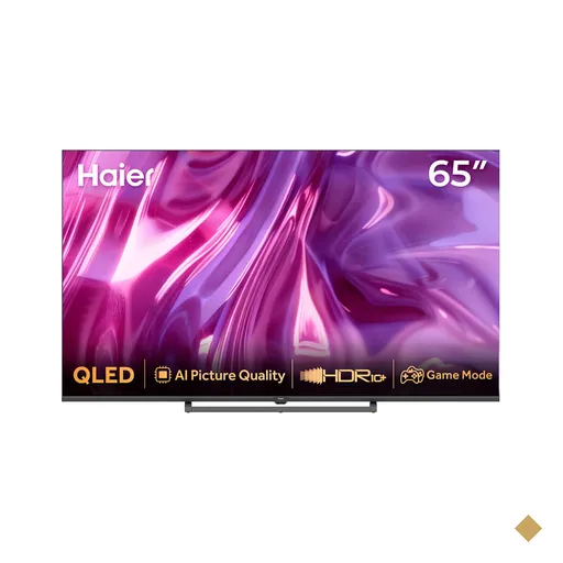 Smart TV 4K Haier QLED 65” Polegadas com 120Hz, Google TV e Wi-Fi
