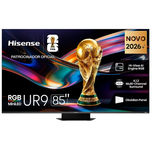 Smart TV Hisense MiniLED 4K 85" Polegadas Processador AI, Film Maker Mode…