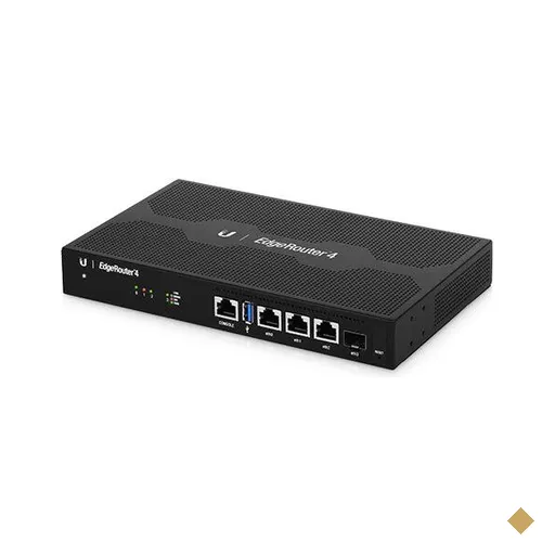 Roteador Gigabit 3 portas RJ45 +1 porta SFP ER-4-br Ubiquiti edgerouter
