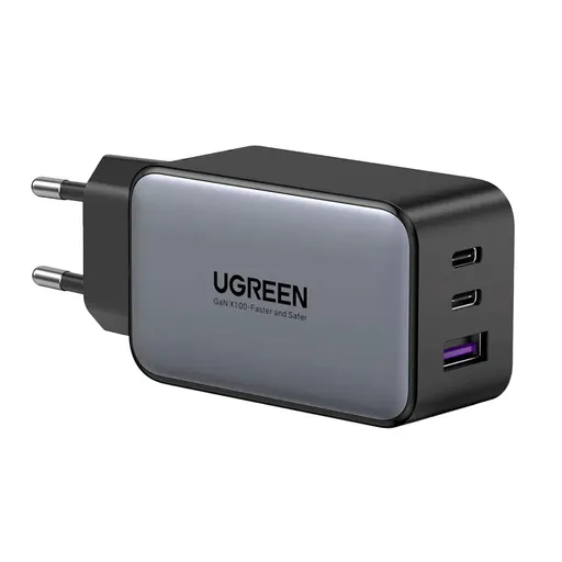 Carregador Ugreen GAN X 65W com 2 portas USB-C e 1 porta USB-A - 10335