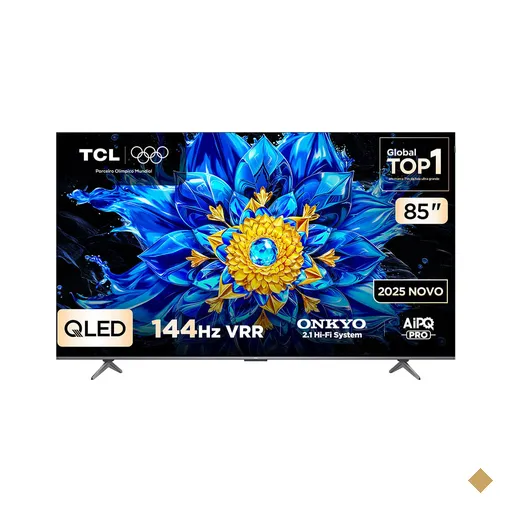 Smart TV QLED 4K Advanced 85" Polegadas com Google Tv e 144 Hz VRR - 85P8L