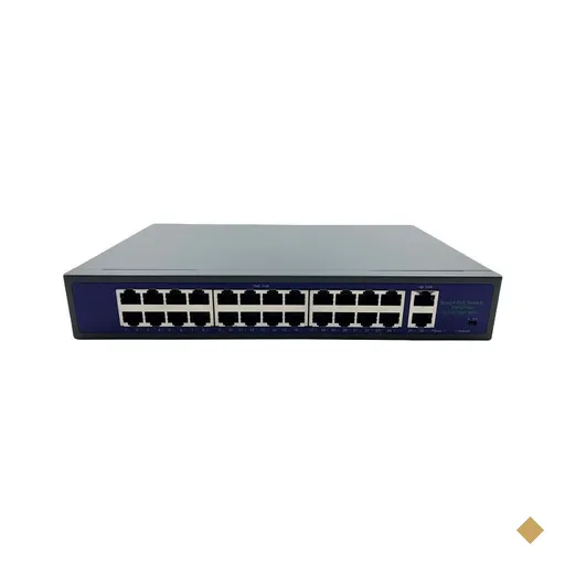 SWITCH 24 portas POE 400W Hisource +2GE F2420GBL-A