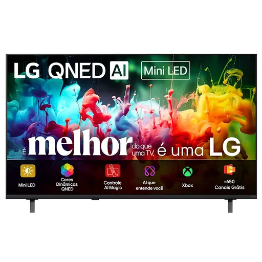 Smart TV LG QNED Mini LED AI 4K 65" Polegadas com Recurso para Jogos, Google…