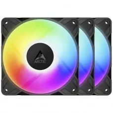Kit 3 Fans Arctic P12 Pro ARGB 120mm PWM Preto