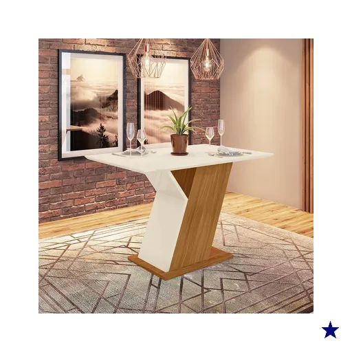 Mesa de Jantar com Tampo em MDF 120cm Juanita Casa 812