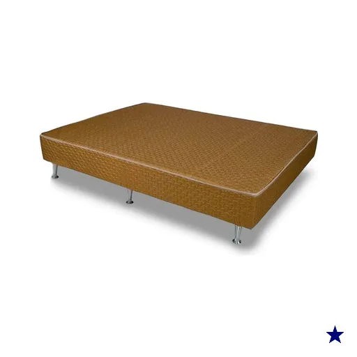 Cama Box Base Casal Hotelaria Orthotel Tecido Brown (138x188x24) - Ortobom