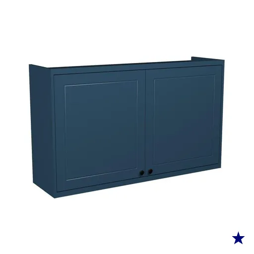 Armário Aéreo p/ Cozinha Évora PH 3122 c/ 2 Portas 120cm Azul - Herval
