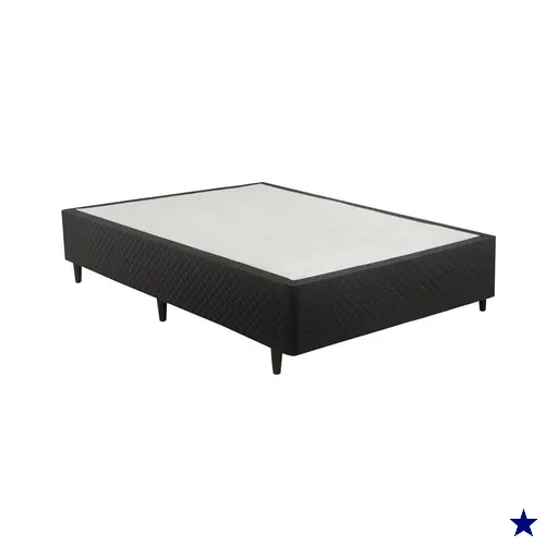 Base para Cama Box Casal Idea (28x138x188) Preta