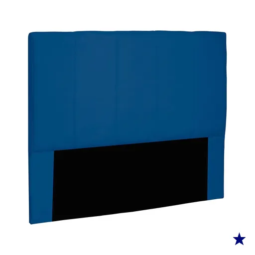 Cabeceira Solteiro 0,90m Ravenna Suede Azul Marinho - Pallazio