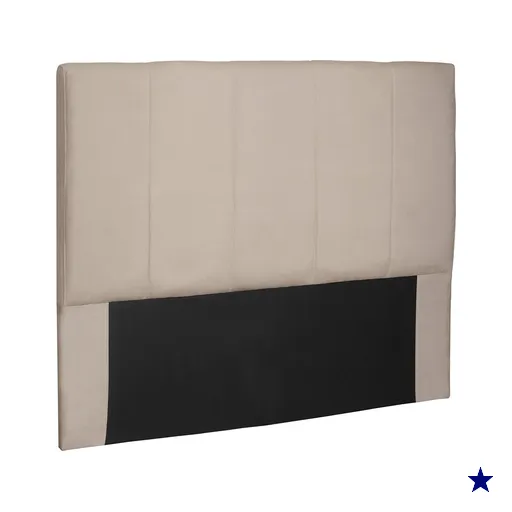 Cabeceira Solteiro 0,90m Ravenna Suede Bege - Pallazio