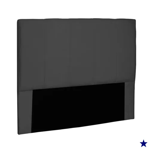 Cabeceira Solteiro 0,90m Ravenna Suede Preto - Pallazio