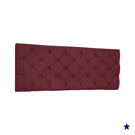 Cabeceira Painel Capitonê Queen 1,60m Jade Suede Marsala - Pallazio