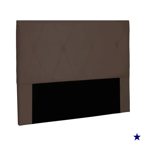 Cabeceira Solteiro 0,90m Aquilla Suede Marrom Café - Pallazio