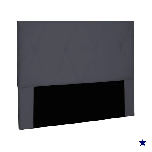 Cabeceira Solteiro 0,90m Aquilla Suede Cinza - Pallazio