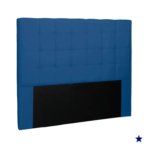 Cabeceira Solteiro 0,90m Verona Suede Azul Marinho - Pallazio