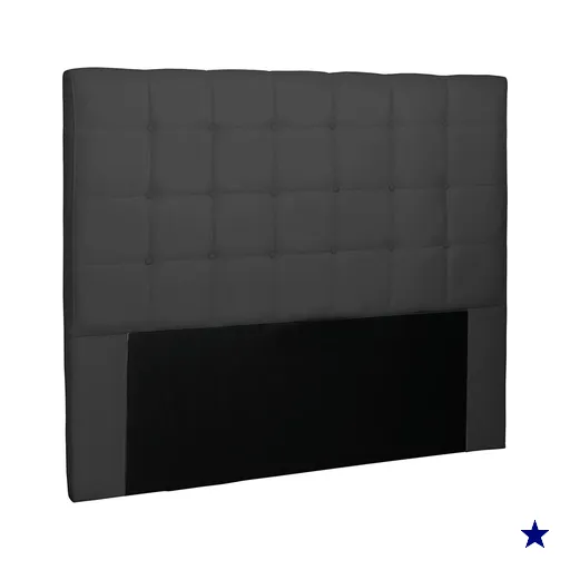 Cabeceira Solteiro 0,90m Verona Suede Preto - Pallazio