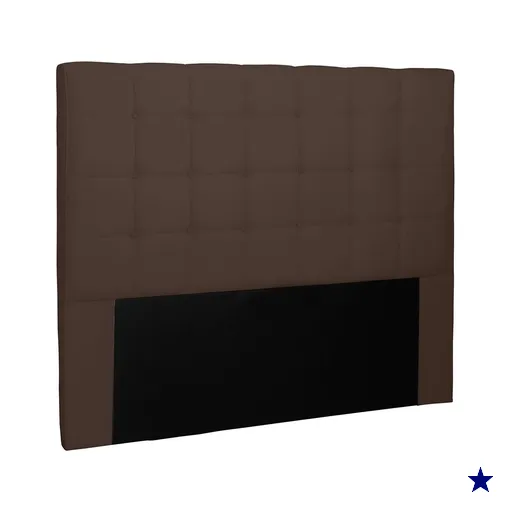Cabeceira Solteiro 0,90m Verona Suede Marrom Café - Pallazio