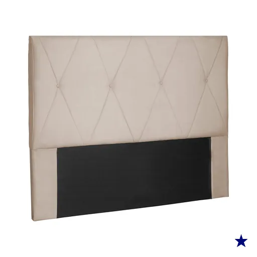 Cabeceira Solteiro 0,90m Aquilla Suede Bege - Pallazio