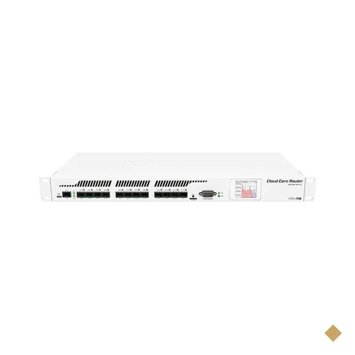 Roteador MIKROTIK CLOUD CORE ROUTER CCR1016-12S-1S + RouterOS Leve 6 Homologado