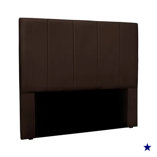 Cabeceira Solteiro 0,90m Sevilha Suede Marrom - Pallazio