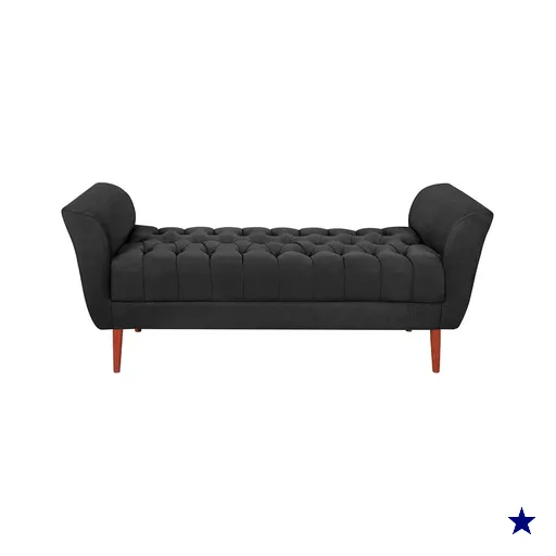 Recamier Grecia 150cm Suede Preto MPassos