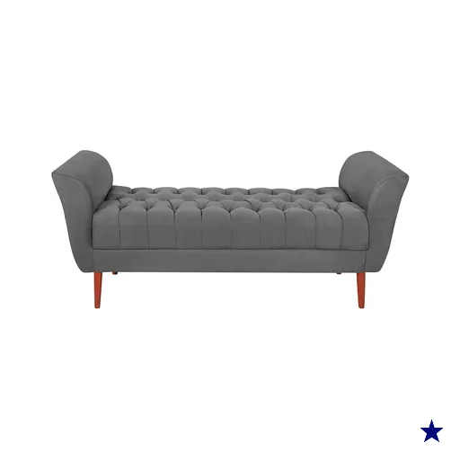 Recamier Grecia 150cm Suede Cinza Escuro MPassos