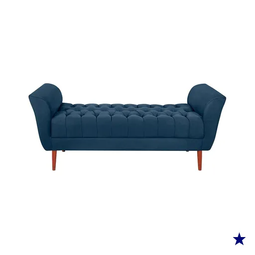 Recamier Grecia 150cm Suede Azul Marinho MPassos