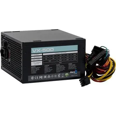 FONTE ALIMENTACAO ATX AEROCOOL 500W VX500 C/CAIXA S/CABO BIVOLT CHAVEADA