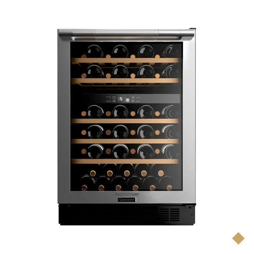 Adega Brastemp Gourmand Dual Zone para 51 Garrafas Inox - BZB51AE