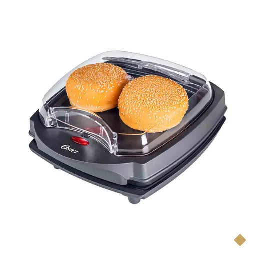 Grill Elétrico Burguer 2 em 1 Oster com Capacidade para 04 Fatias - OGRL500