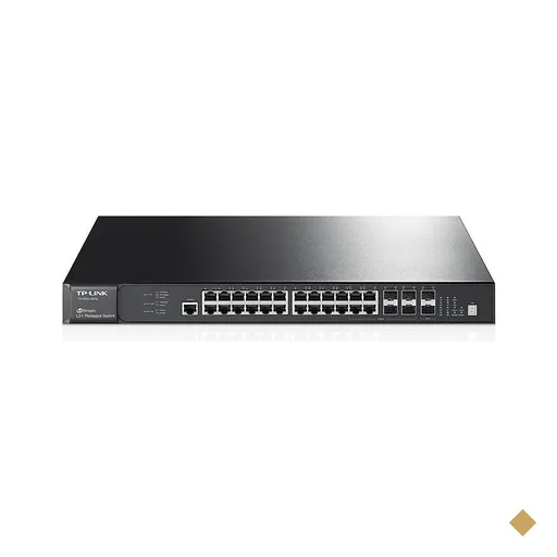 Switch empilhável layer 3 24 portas Gigabit 6 SFP+ 10GB TP-Link T2700G-28TQ
