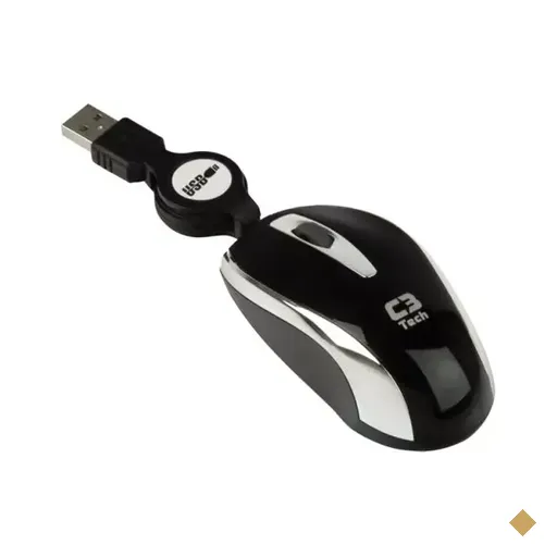 C3Tech Mini Óptico MS2209-2R BSI Preto