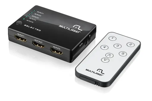 Switch HDMI Multi com 5 portas, RE048 - BOX