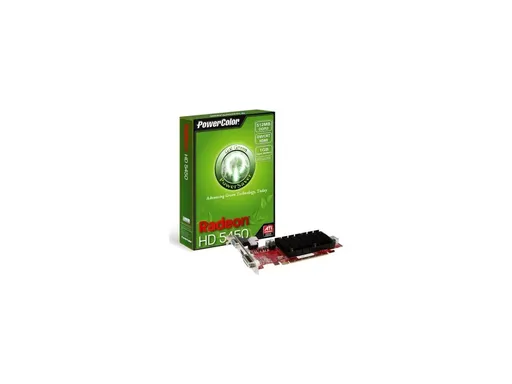PowerColor ATI Radeon HD 5450 512MB HDMI (1GB Hyper Memory) DDR2 64-bit PCI-E…