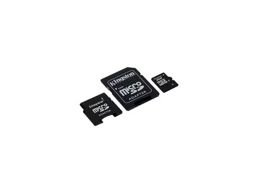 Kingston 8GB microSDHC Class 4 w/2 Adapters SDC4/8GB-2ADP