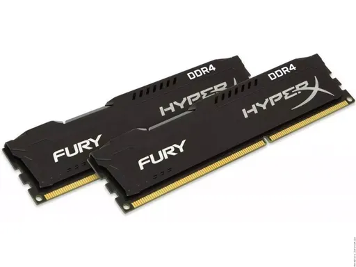 Memória HyperX Fury Black 16GB Kit (2 x 8GB) DDR4 2400MHz PC4-19200