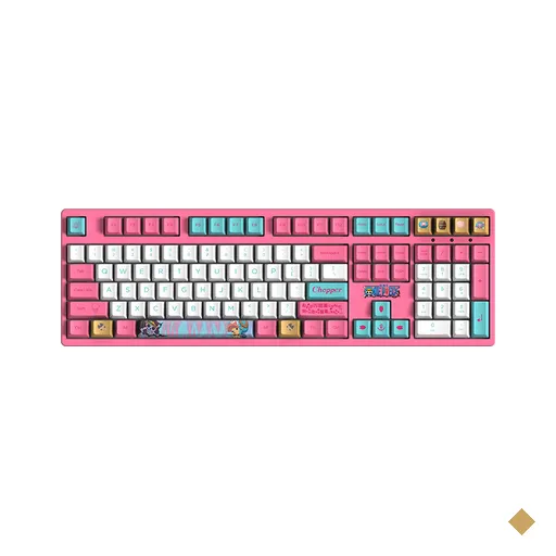 Teclado Mecânico Gamer Akko One Piece Chopper 3108v2 Switch Akko Pink ANSI