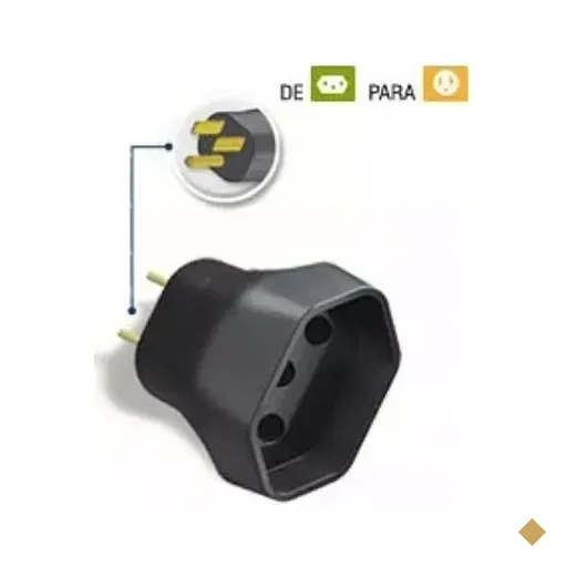 Adaptador para tomada padrão novo p/ antigo