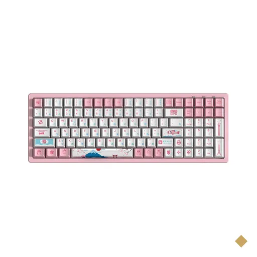 Teclado Mecânico Gamer Akko World Tour Tokyo R2 3096 96% Switch Gateron Yellow…