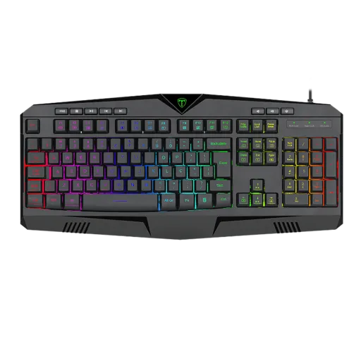 Teclado Gamer T-Dagger Submarine Membrana Preto RGB Full Size ABNT2 T-TGK205