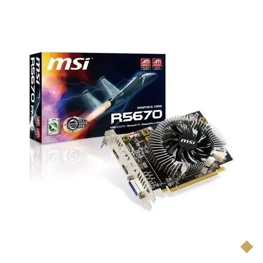 MSI ATI Radeon HD R5670 1GB GDDR5 128-bit PCI-E 2.0 x16
