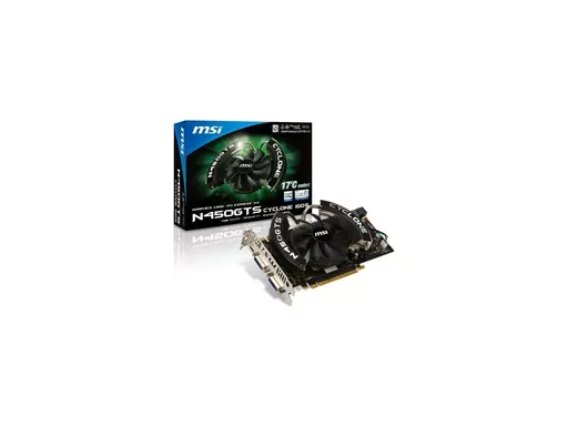 MSI NVIDIA GeForce GTS 450 Cyclone 1GB GDDR5 128-bit PCI-E x16 2.0
