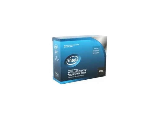 Intel 80GB X25-M SATA 3.0Gb/s 2.5″ MLC (SSD) SSDSA2MH080G2K5 BOX