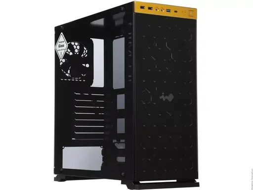 Gabinete In Win 805 Standard Mid Tower Black / Gold com Janela