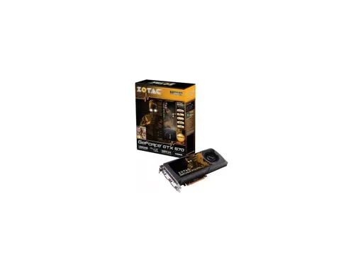 Zotac NVIDIA GeForce GTX 570 1280MB GDDR5 320-bit PCI-E 2.0 x16 