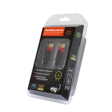Cabo HDMI ELG 2.0 4K Ultra HD 3D 3 Metros HS2030
